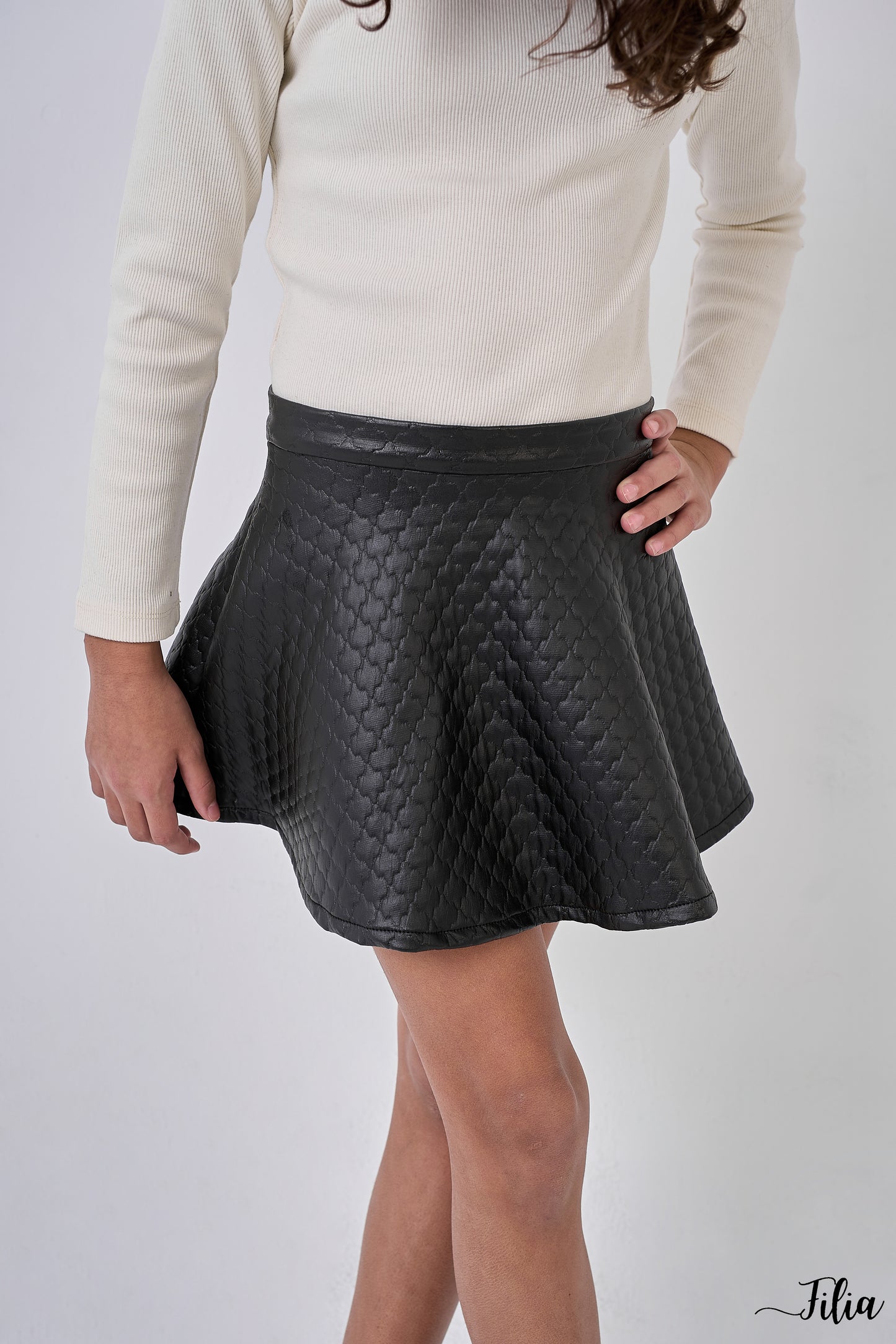 Cool Kid Leather Skirt