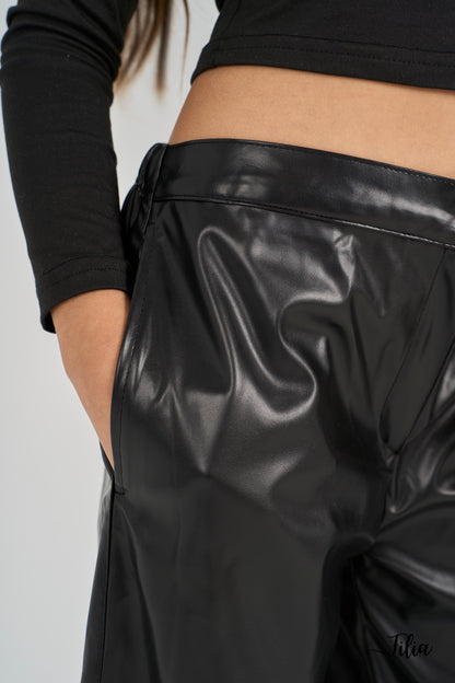 Mini Rock Leather Pants