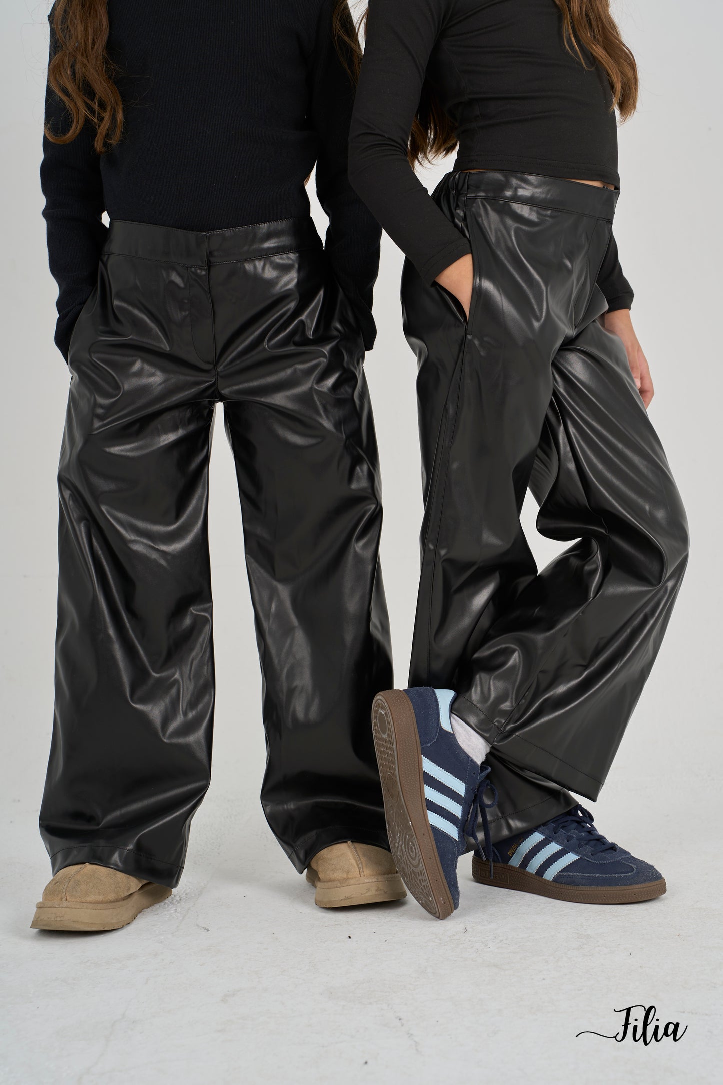 Mini Rock Leather Pants