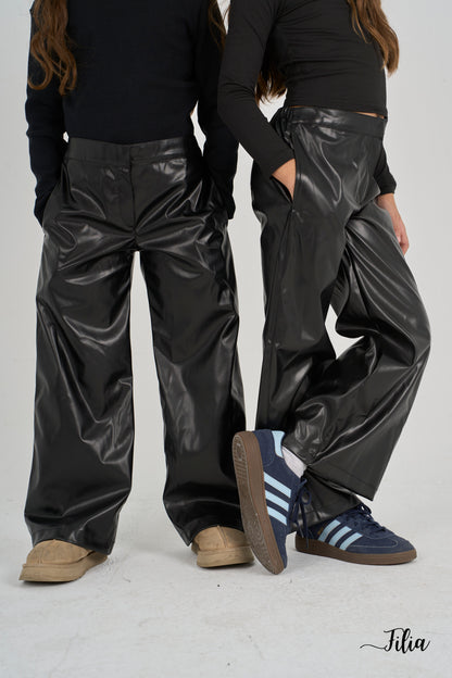 Mini Rock Leather Pants