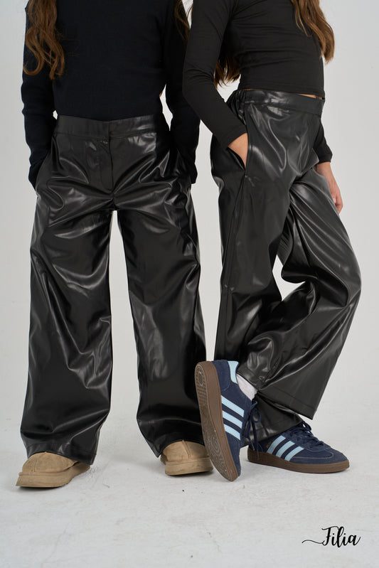 Mini Rock Leather Pants