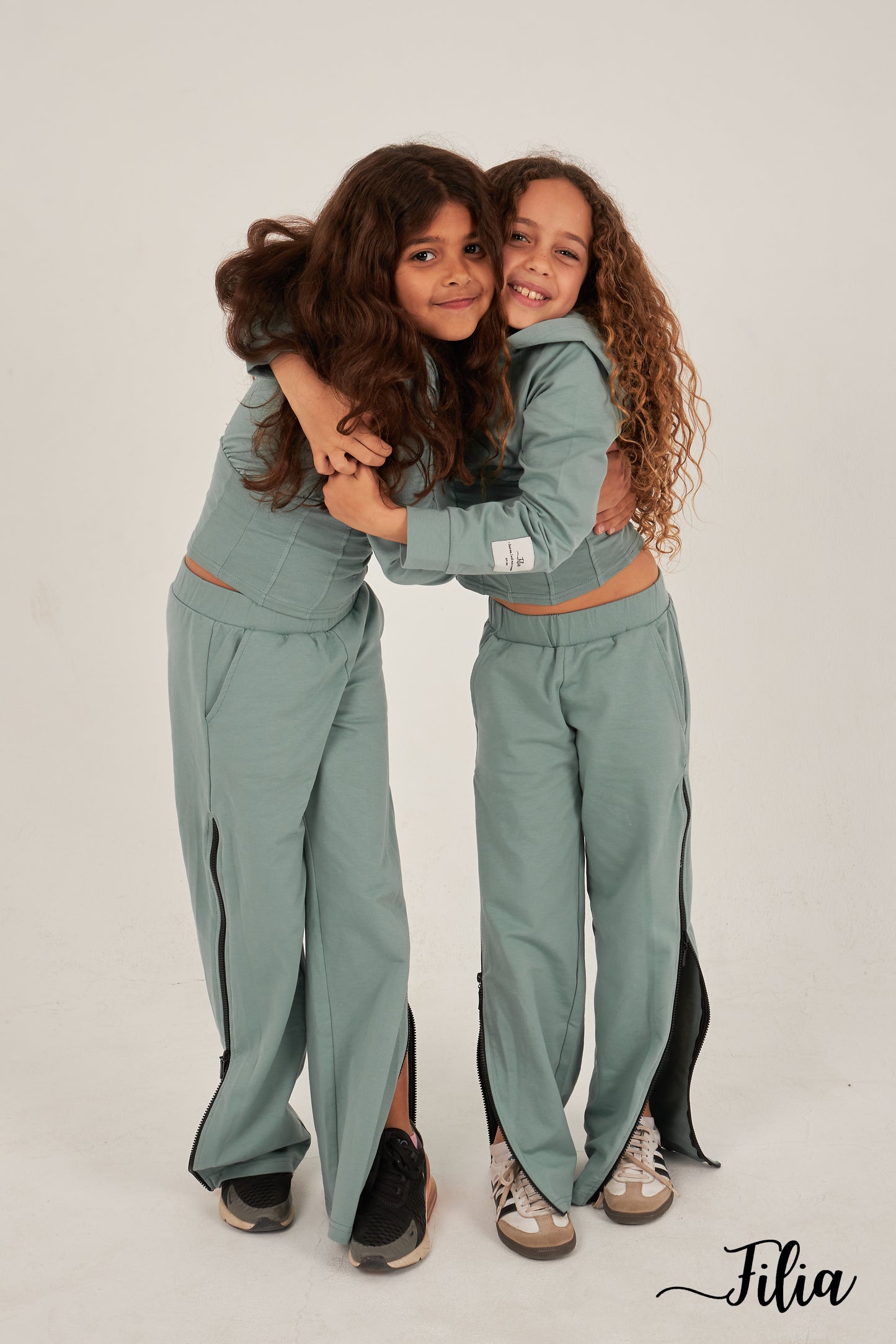 Mint Green Set with Black Zipper