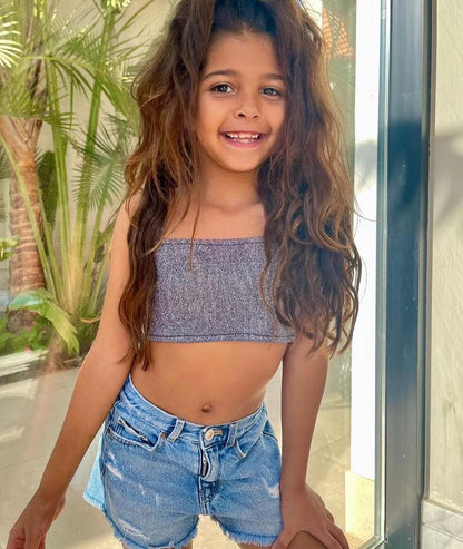 Glitter Crop Top