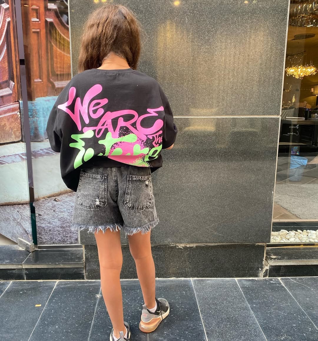 Black Denim Shorts