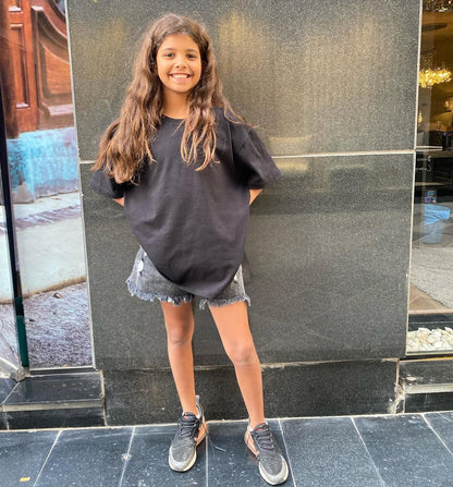 Back Print Black Shirt